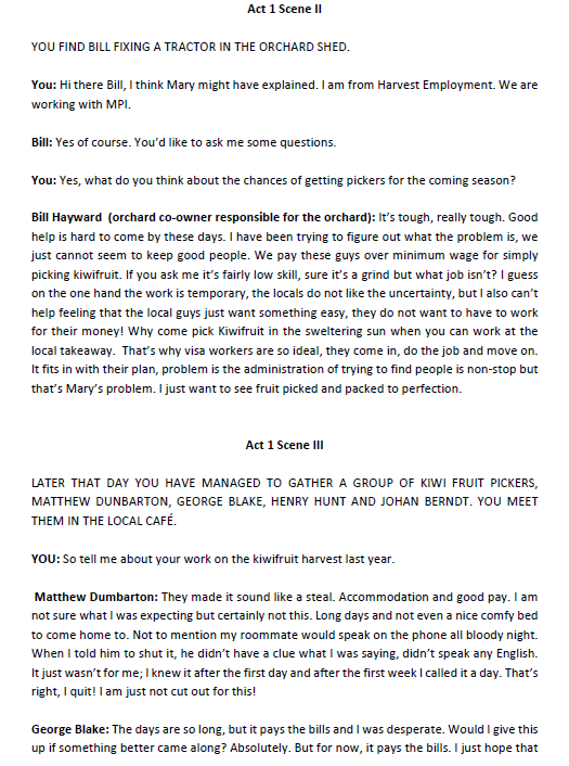 Question 4: Using comments from the case below to