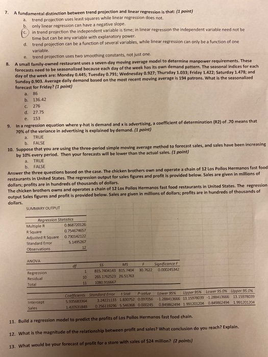 7. A fundamental distinction between trend