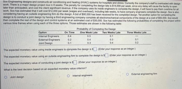 Sox Engineering designs and constructs air