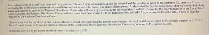 Based on the gasoline supply chain case study,