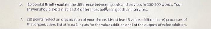 6. [10 points] Briefly explain the difference