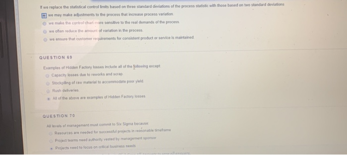 If we replace the statistical controllimits based