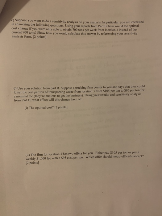 (6) A metropolitan area is facing a serious