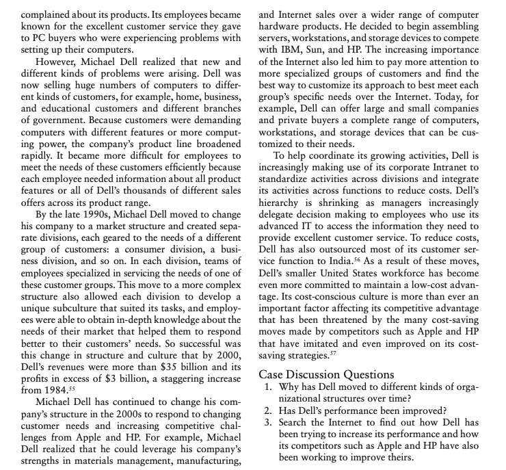 ONLY ANSWER QUESTIONS BELOW. What organizational