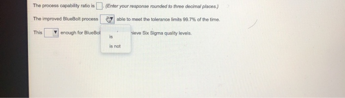 BlueBolt Bottlers has a bottle-filling process