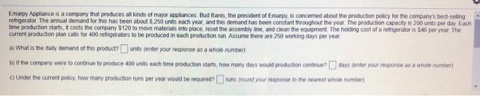 Emapy Appliance is a company that produces a