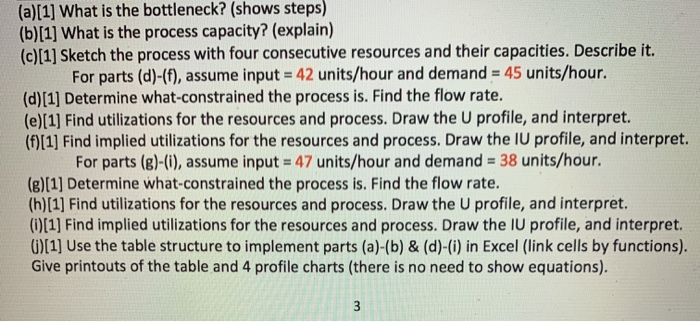 4 QUESTION 23 (10 points) - Process Analysis with