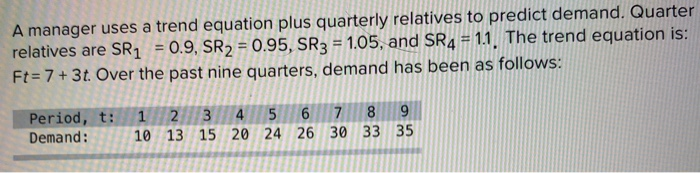 comoute the MAD and tracking signal for each