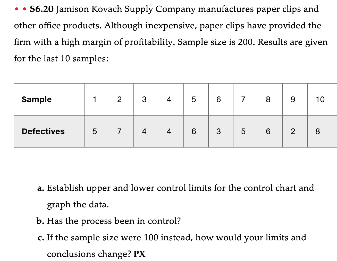 S6.20 Jamison Kovach Supply Company manufactures
