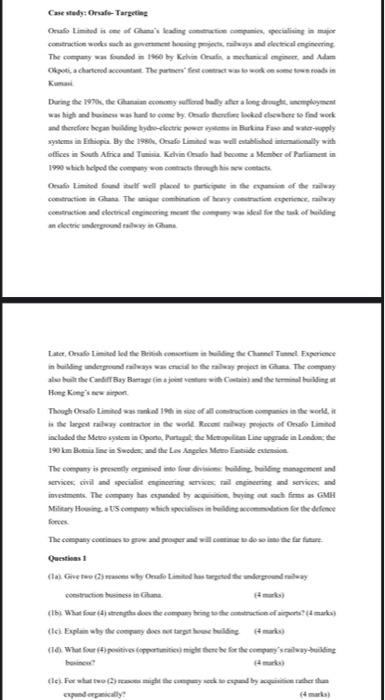 Case study: Orsafe-Targeting Our time is of