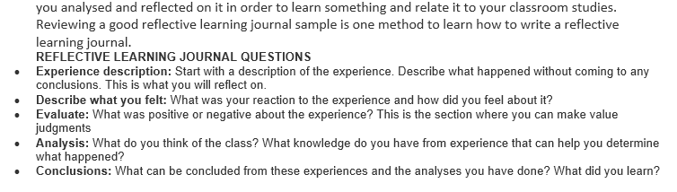 Answer the question given at the end Reflective