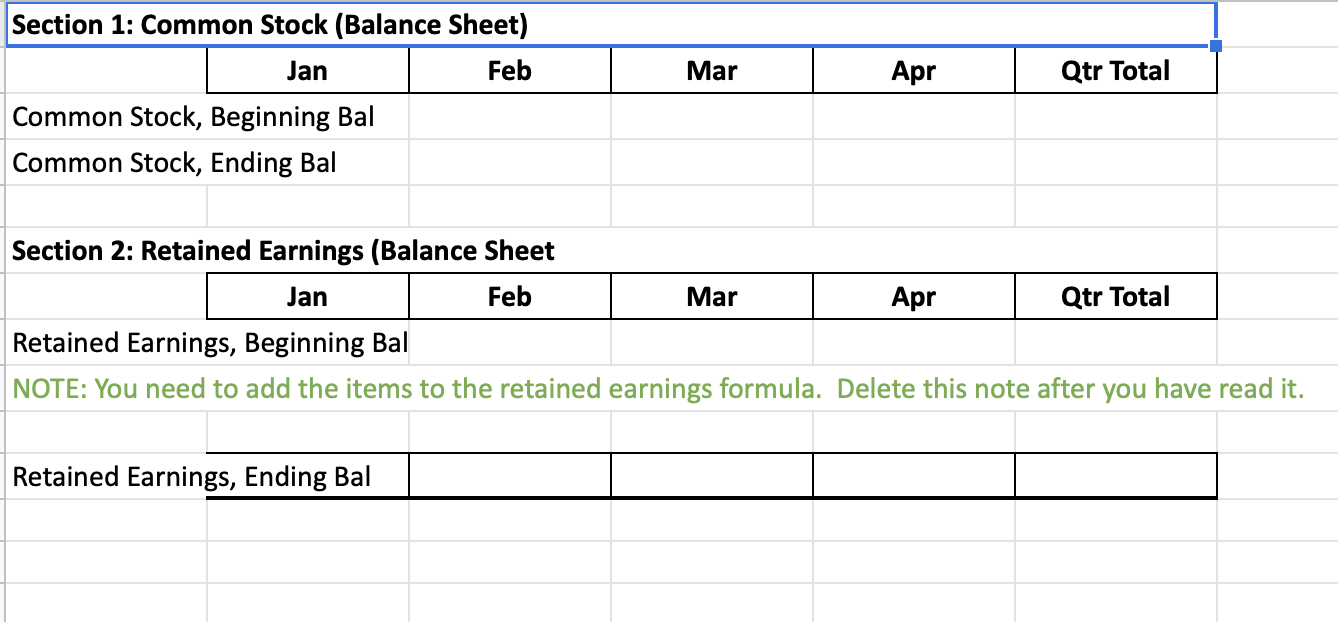 Using the following information, you are to