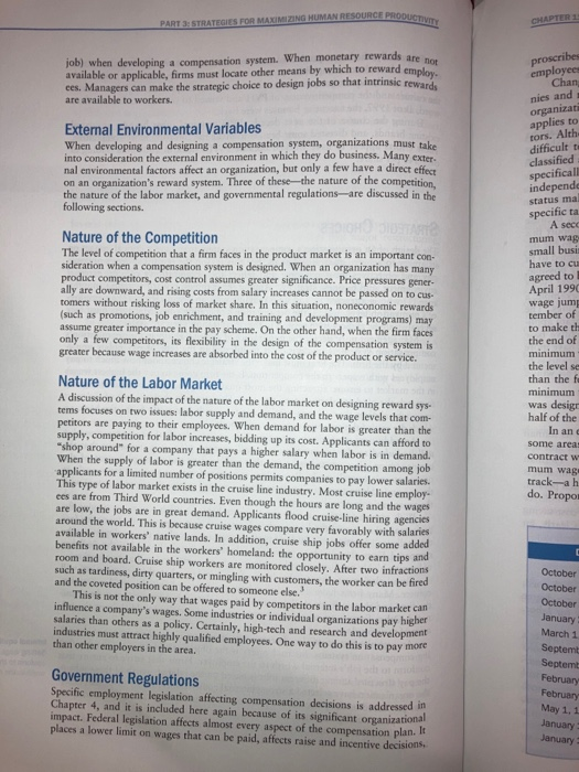 Question 1: What are the important external and