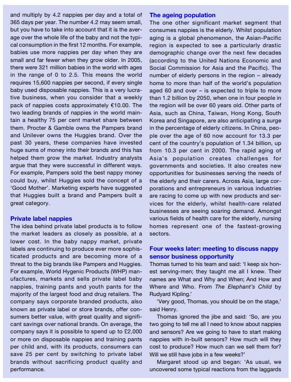 Case study : How developments in electronic