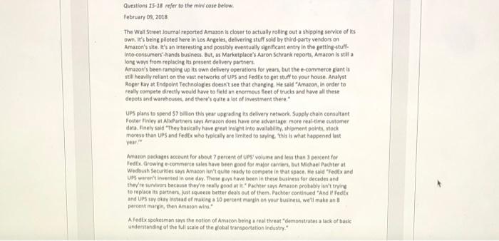 1 pts Question 14 Walmart is profitable because