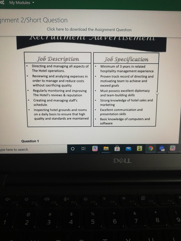 Questions The job analysis is the process which