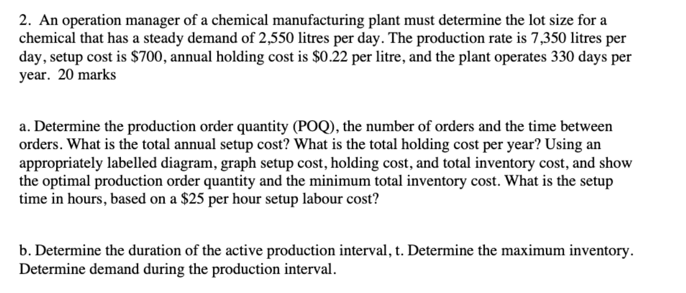 please answer both a and b im very confused 2. An