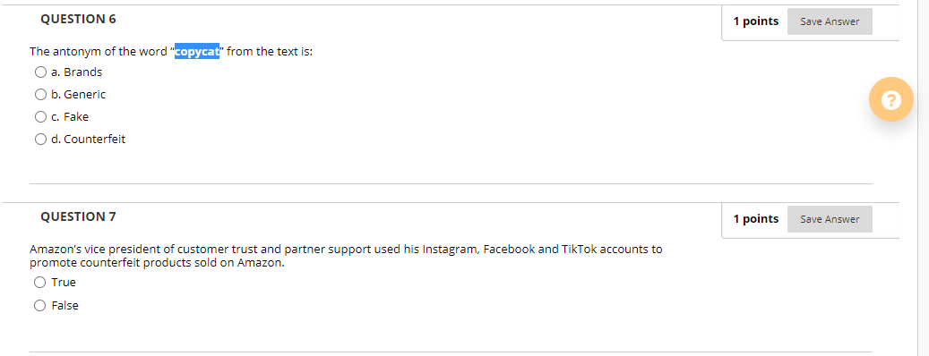 I need help in these questions. Please read the