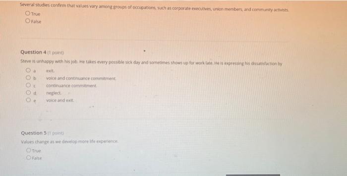 Several studies confirm that values vary among