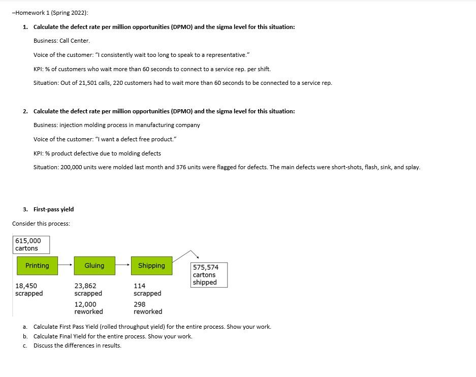 -Homework 1 (Spring 2022): 1. Calculate the