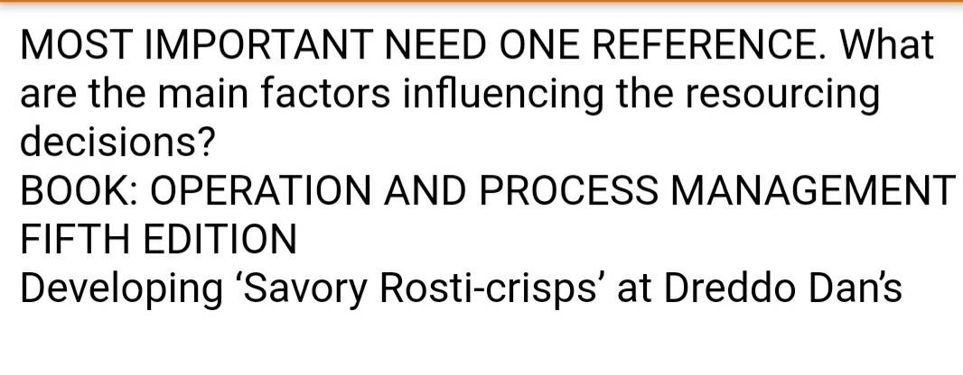 Please need one refrence. THANKS in advance MOST