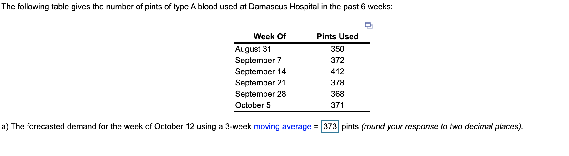 c. is august 31of 350 not 360. The following
