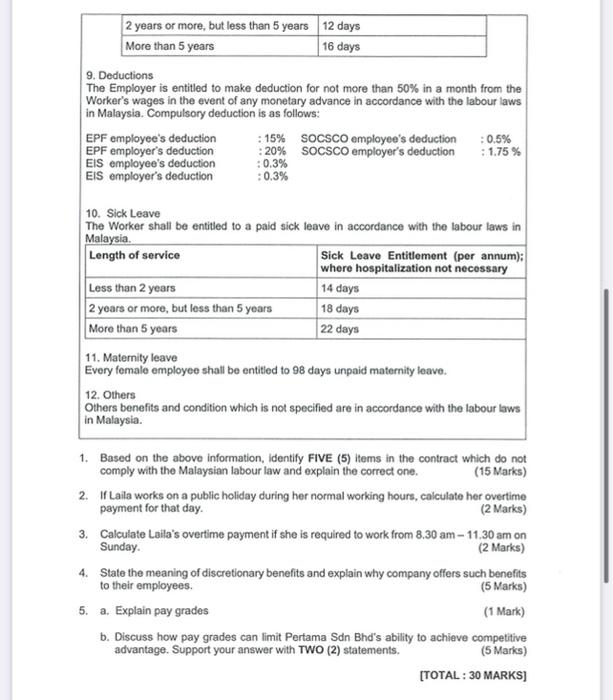 Subject : Compensation management There are FIVE
