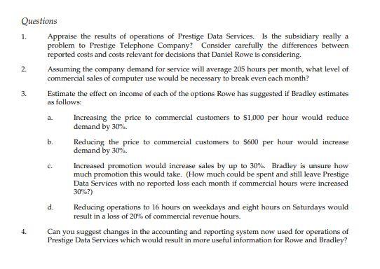Exhibit 1 Prestige Data Services Summary of