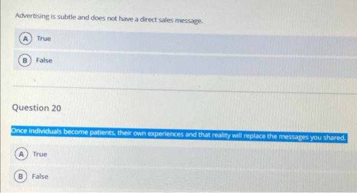 Advertising is subtle and does not have a direct