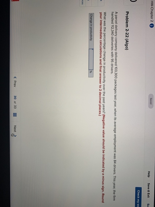 HW-Chapter 20 Saved Help Save & Exit Su Check my