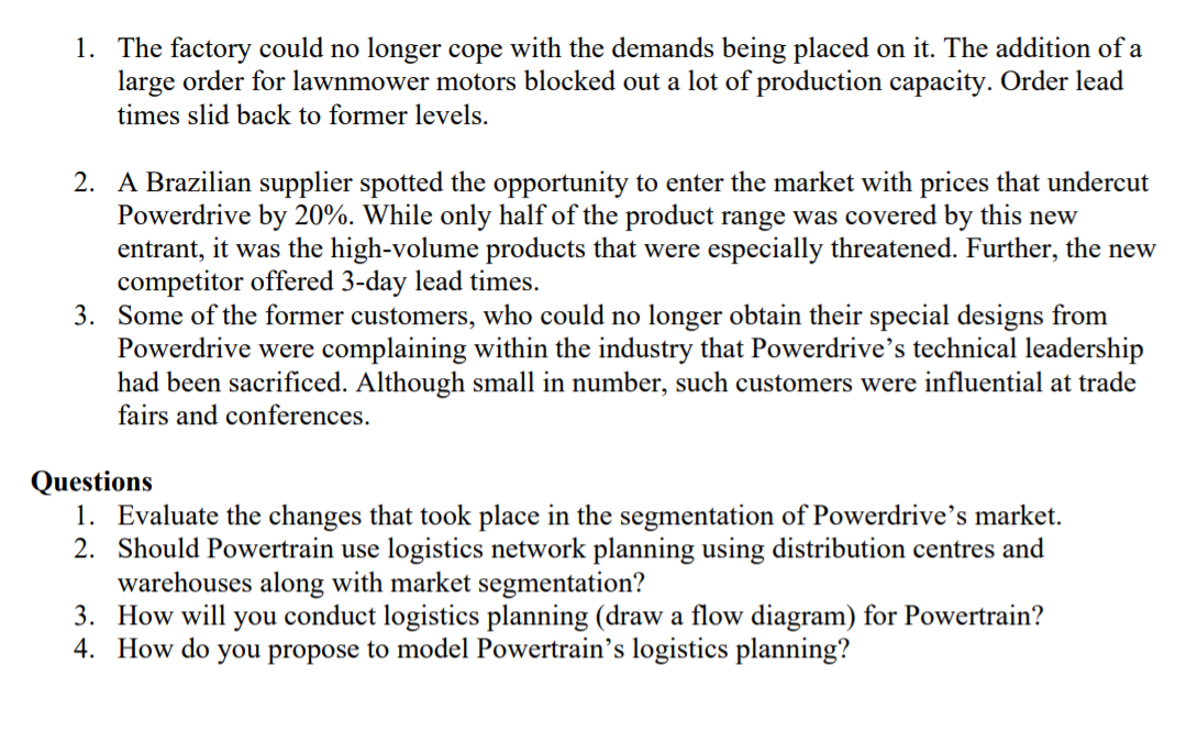 Class Case Study Supply Chain Segmentation