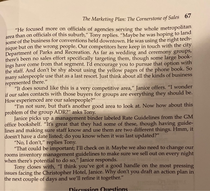 what factor should Janice consider in relation to