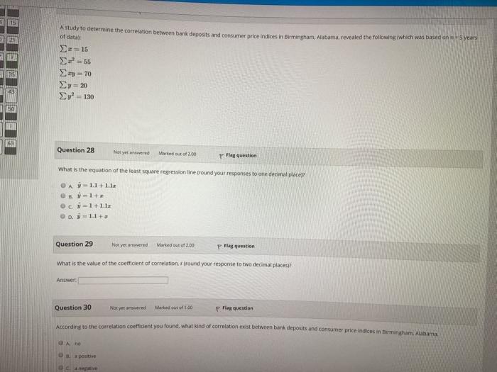 Information A study to determine the correlation
