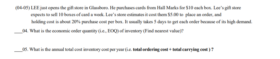 Please only do #5 if you are only allow to do