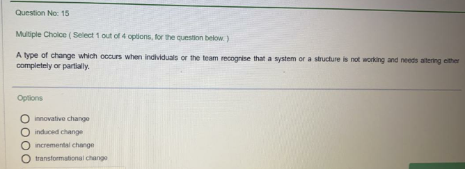 Question No: 10 Multiple Choice ( Select 1 out of
