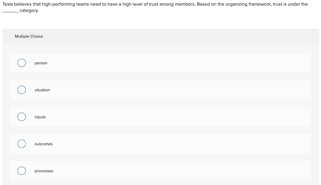 Tesla believes that high-performing teams need to