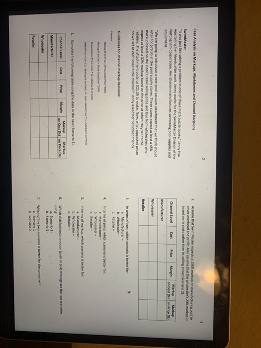 3 Case Analysis on Markups, Markdowns and Channel