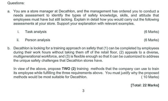 SUBJECT: TRAINING AND DEVELOPMENT a. You are a