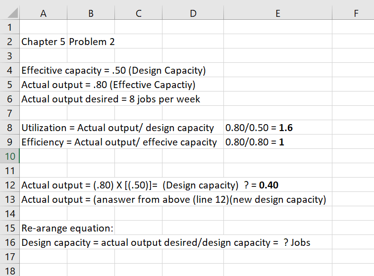 E F A B C D E 1 2 Chapter 5 Problem 2 3 4