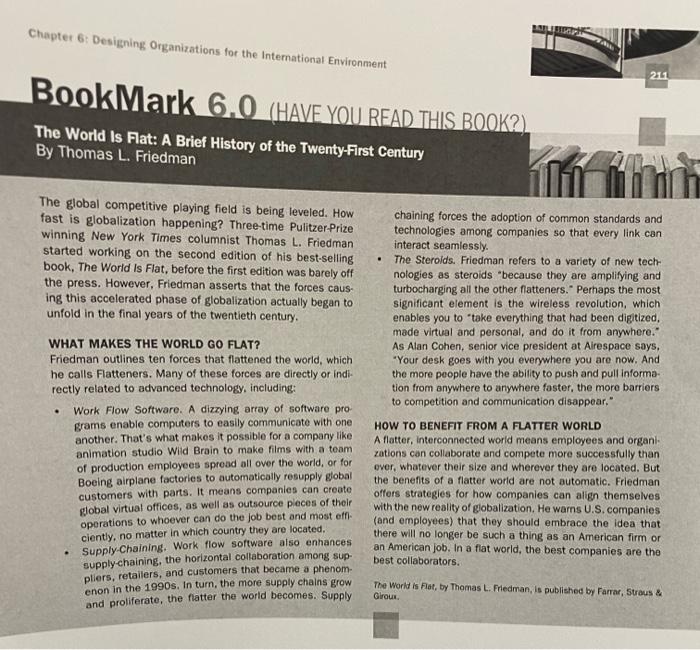 summary Chapter 6: Designing Organizations for