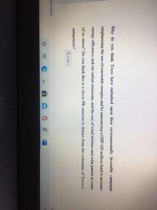 Why do you think Tesco have embarked upon their