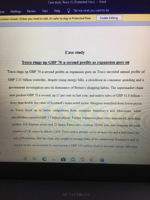 Why do you think Tesco have embarked upon their