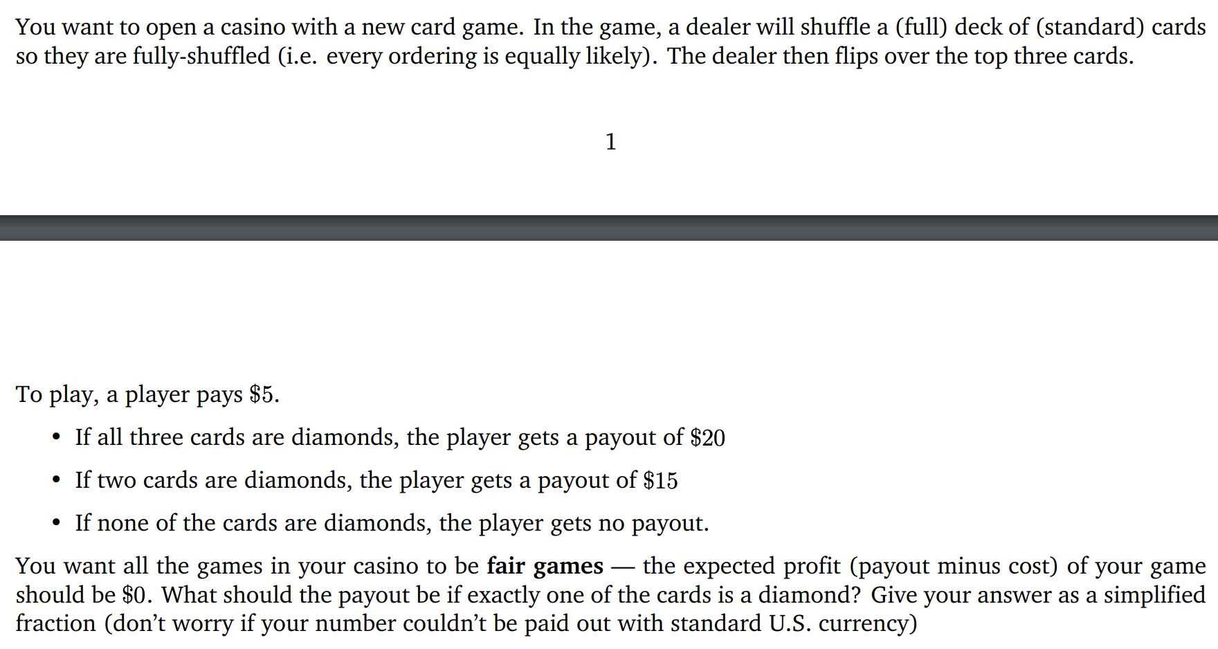 please help You want to open a casino with a new