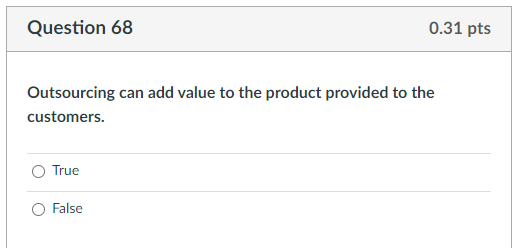 Question 60 0.31 pts Procter and Gamble (P&G) has
