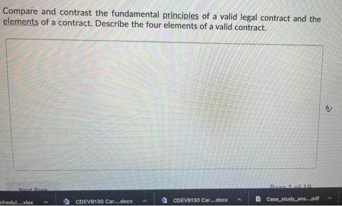 Compare and contrast the fundamental principles