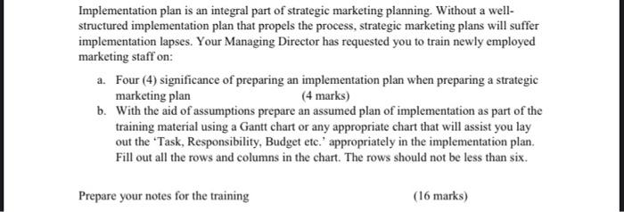 what is brand POP Implementation plan is an