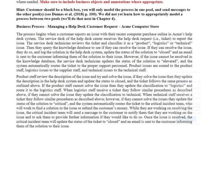 please make a bpmn model for this process. where