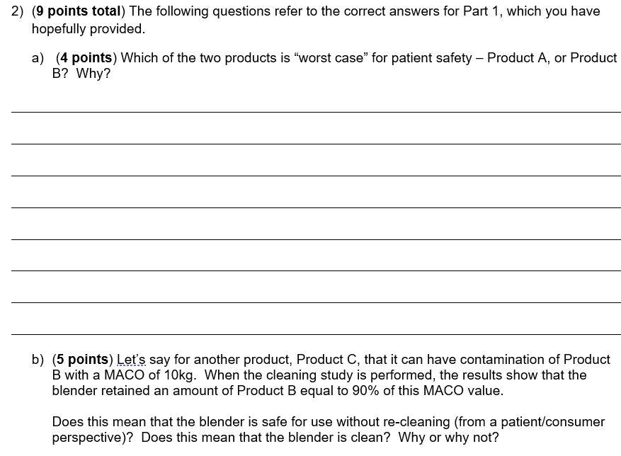 Consider two products that may be processed in a