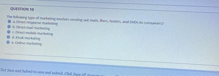 QUESTION 9 All the below elements should be