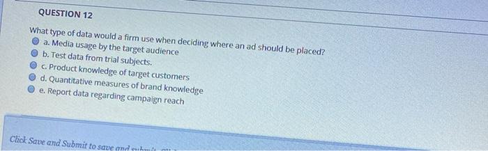 QUESTION 9 All the below elements should be
